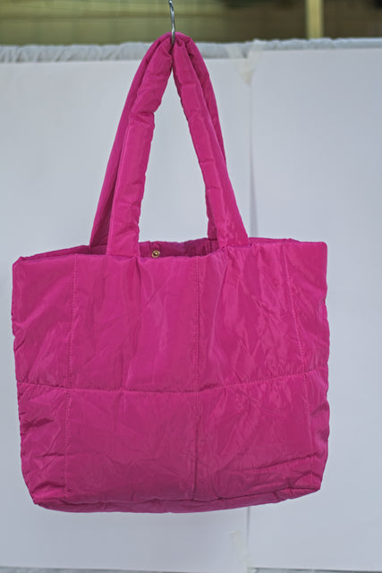 Pink Cotton Shoulder Girls Ladies Women's Tote Handbag Bag Mtumba