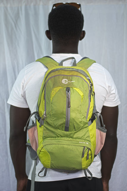 Green Sports Riding Backpack Unisex Men's Women's Boys Girls Mtumba School Bag Hiking Cycling Sports
