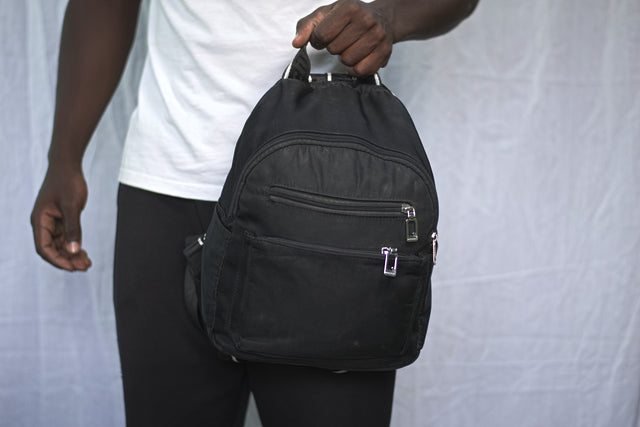 Black Monkey Bag Unisex Men's Women's Boys Girls Mtumba School Bag