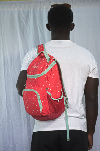 Red Coleman Walker School Bag Sports Backpack Mtumba Unisex Bag