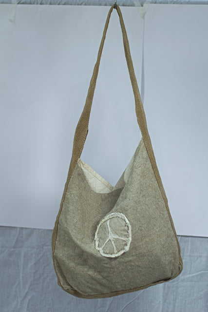 Cream Customizable Girls Ladies Women's Tote Sling Bag Handbag Mtumba