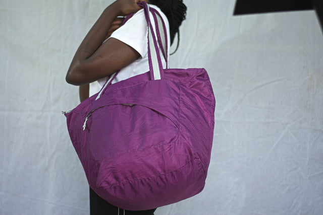 Purple Waterproof Shoulder Girls Ladies Women's Tote Bag Handbag Mtumba