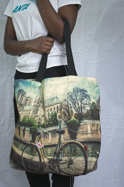 Green Canvas Shoulder Girls Ladies Women's Tote Bag Handbag Mtumba