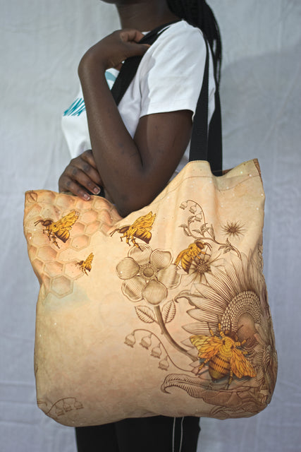 Brown Canvas Shoulder  Girls Ladies Women's Tote Bag Handbag