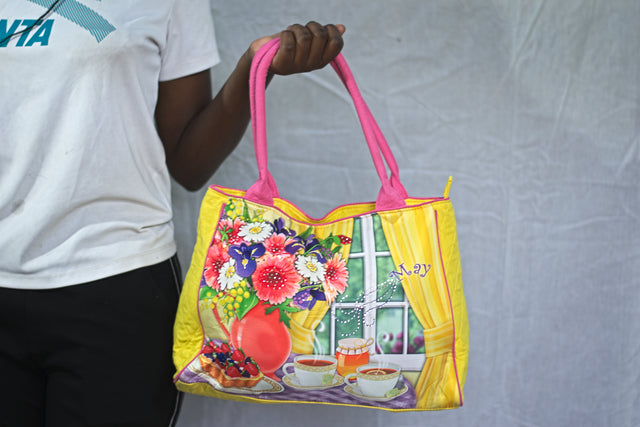 Yellow Shoulder Girls Ladies Women's Tote Bag Handbag