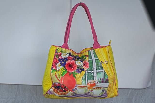 Yellow Shoulder Girls Ladies Women's Tote Bag Handbag