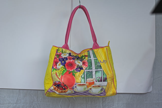 Yellow Shoulder Girls Ladies Women's Tote Bag Handbag