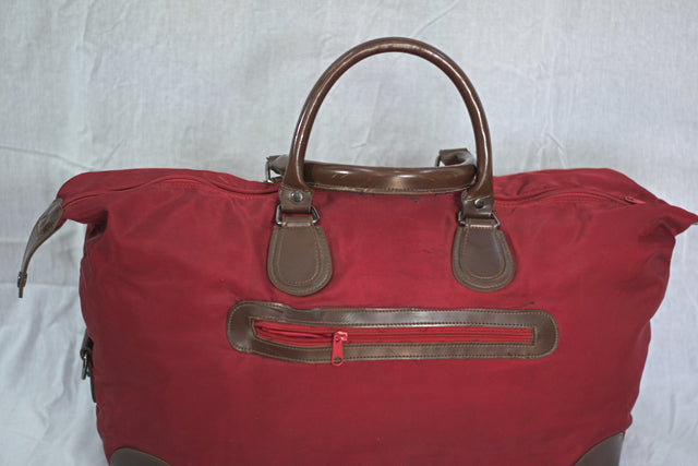 Maroon Red Unisex Men's Women's Duffel Travel Carry-On Gym Mtumba Travelling Bag