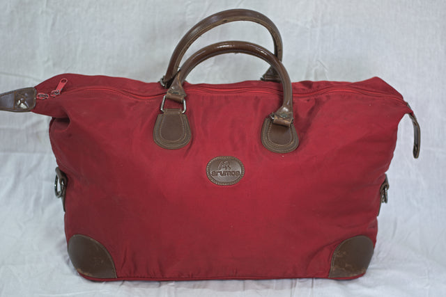 Maroon Red Unisex Men's Women's Duffel Travel Carry-On Gym Mtumba Travelling Bag