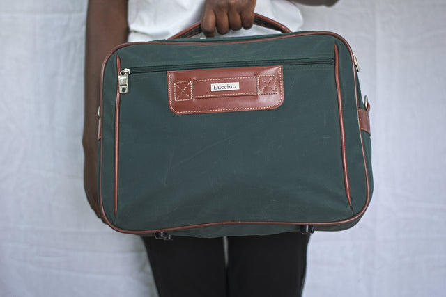 Dark Green Unisex Men's Women's Duffel Travel Carry-On Gym Mtumba Travelling Bag