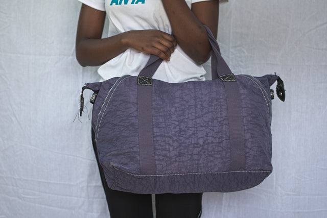 Purple Unisex Men's Women's Duffel Travel Carry-On Gym Mtumba Travelling Bag