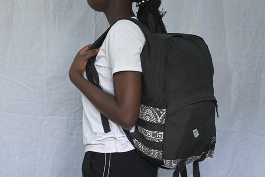 Black Backpack Unisex Men's Women's Boys Girls Mtumba School Bag