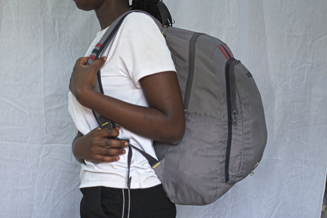 Grey Adidas Backpack Unisex Men's Women's Boys Girls Mtumba School Bag