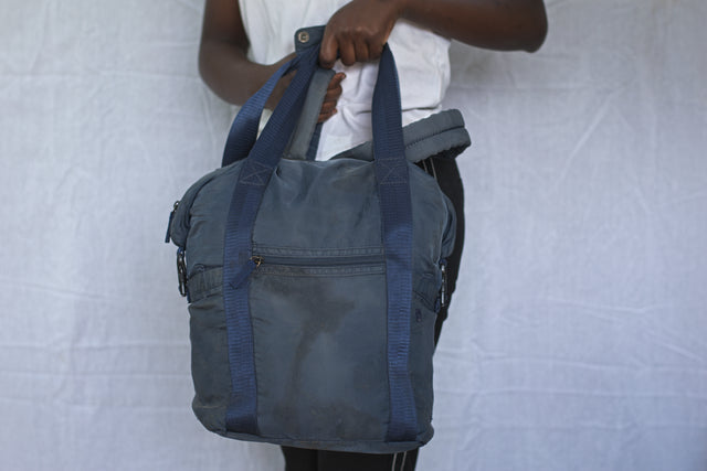 Dark Blue Backpack Diaper Bag Unisex Men's Women's Boys Girls Mtumba School Bag