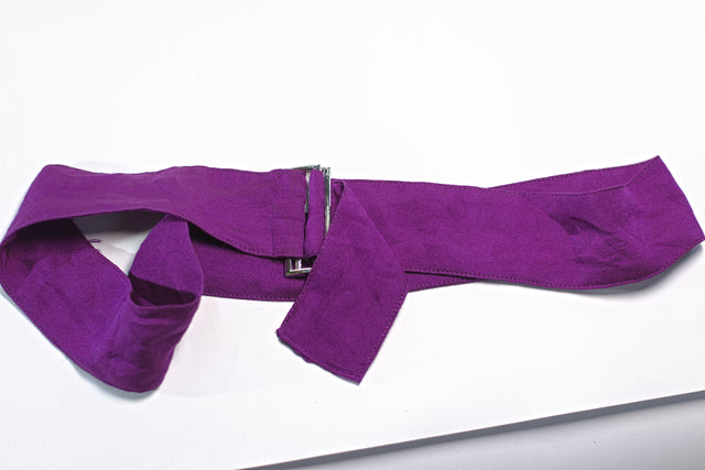 Purple Fabric for Women Wide Dress Mtumba Belt