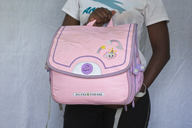Purple Pink Backpack Women's Girls Mtumba School Bag