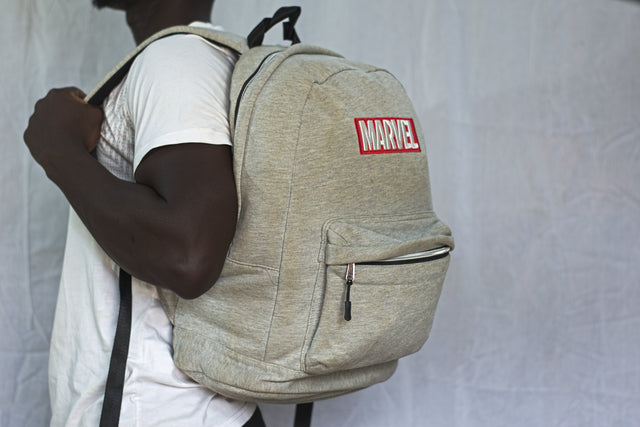 MARVEL Grey Backpack Unisex Men's Women's Boys Girls Mtumba School Bag