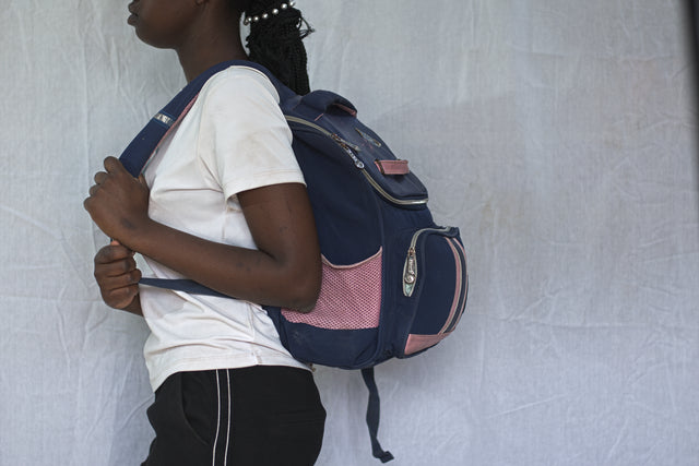 Purple Pink Backpack Unisex Men's Women's Boys Girls Mtumba School Bag