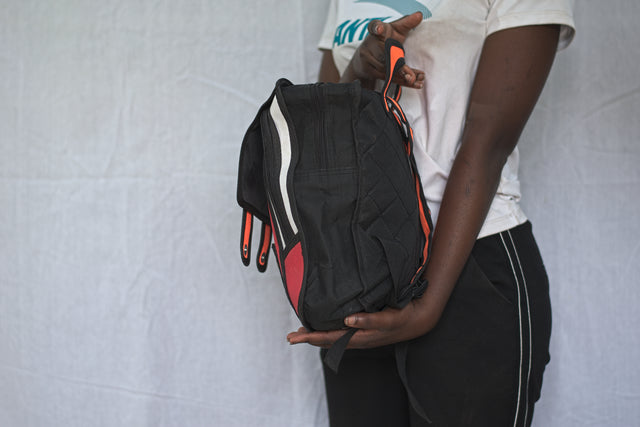 Red Black Backpack Unisex Men's Women's Boys Girls Mtumba School Bag