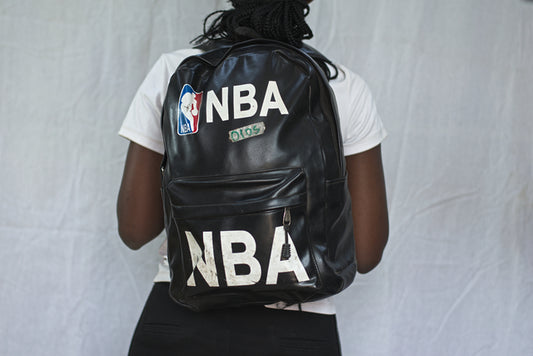 NBA Black Backpack Unisex Men's Women's Boys Girls Mtumba School Bag
