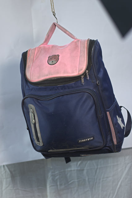 Navy Pink Backpack Women's Girls Mtumba School Bag