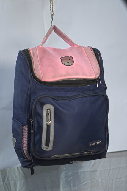 Navy Pink Backpack Women's Girls Mtumba School Bag