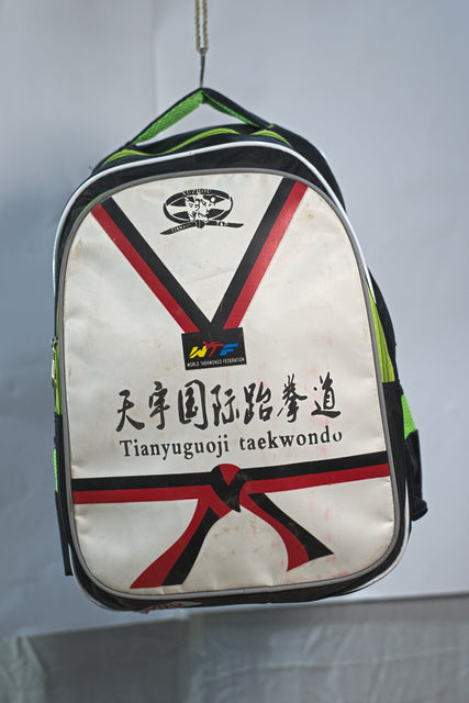 White Black Green Backpack Unisex Men's Women's Boys Girls Mtumba School Bag