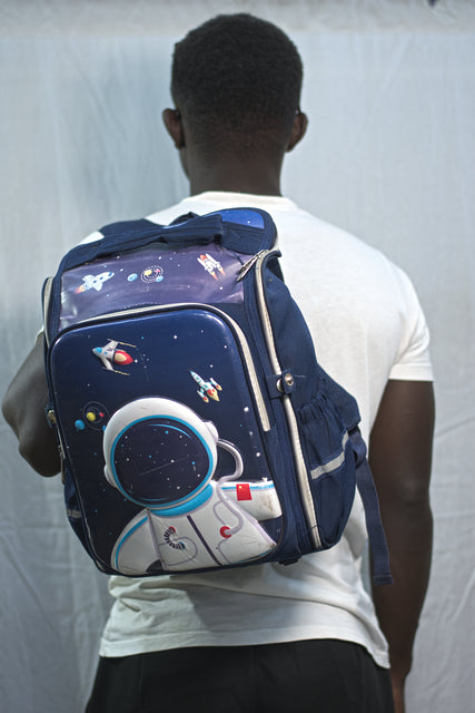 Dark Blue Backpack Unisex Men's Women's Boys Girls Mtumba School Bag
