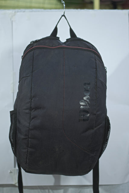 Black WILSON Backpack  Unisex Men's Women's Boys Girls Mtumba School Bag