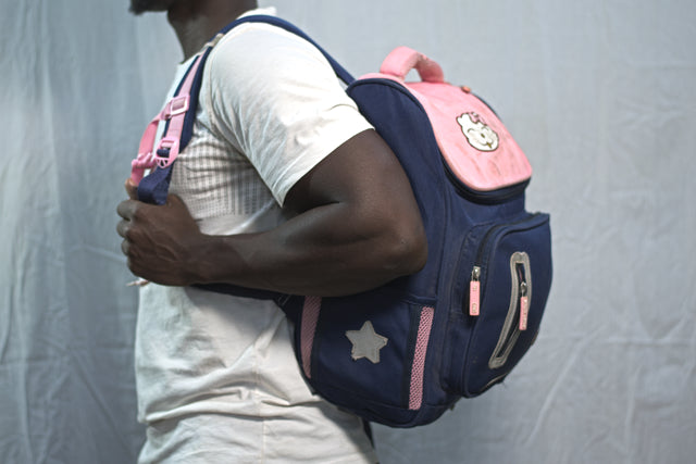 Purple Backpack Women's Girls Mtumba School Bag