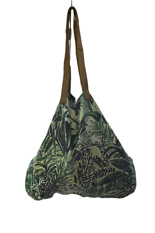 Jungle Green Canvas Shoulder Girls Ladies Women's Tote Bag  Handbag Mtumba Handbag