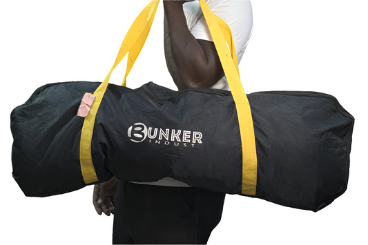 Large BUNKER Black Yellow Travelling Bag