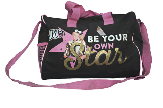 Pink Black Unisex Men's Women's Duffel Travel Carry-On Gym Mtumba Travelling Bag