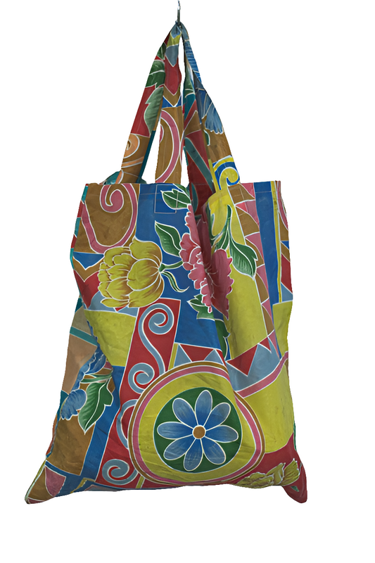 Flower Canvas Shoulder Girls Ladies Women's Tote Bag Mtumba Handbag