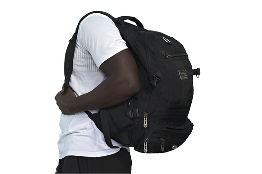 Black Backpack Unisex Men's Women's Boys Girls Mtumba School Bag