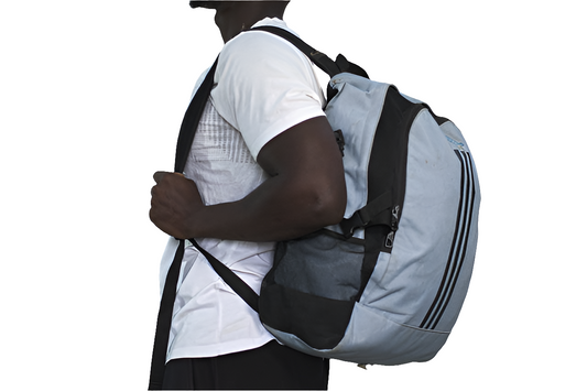 Grey Sports Backpack Unisex Men's Women's Boys Girls Mtumba School Bag