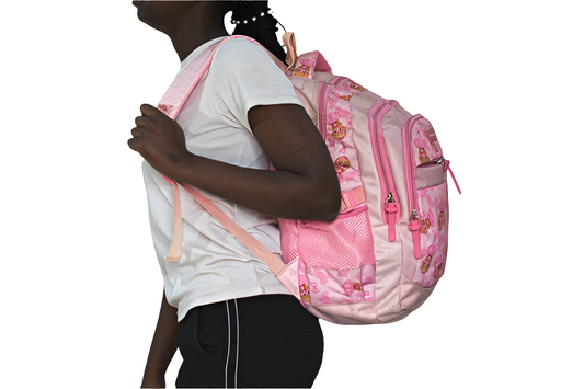 Pink Backpack Women's  Girls Mtumba School Bag