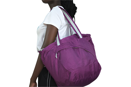 Purple Waterproof Shoulder Girls Ladies Women's Tote Bag Handbag Mtumba