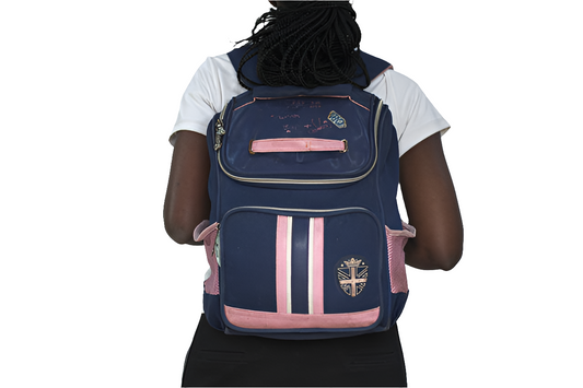Purple Pink Backpack Unisex Men's Women's Boys Girls Mtumba School Bag