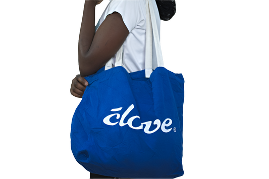 Blue Canvas Shoulder Girls Ladies Women's Tote Bag Handbag Mtumba Handbag