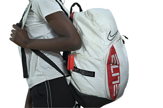 White Sports Backpack Unisex Men's Women's Boys Girls Mtumba School Bag