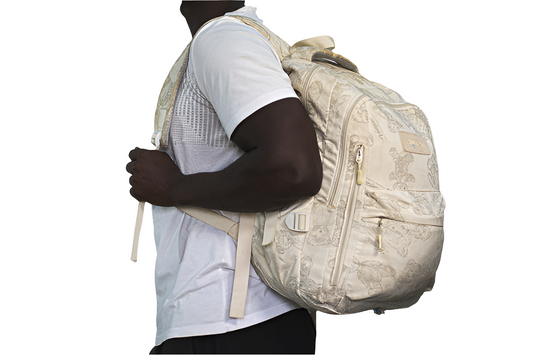 KAMUFAN White  Cream Backpack Unisex Men Women Boys Girls Laptop Mtumba School Bag