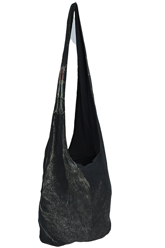 Black Canvas Girls Ladies Women's Sling Bag Mtumba Handbag