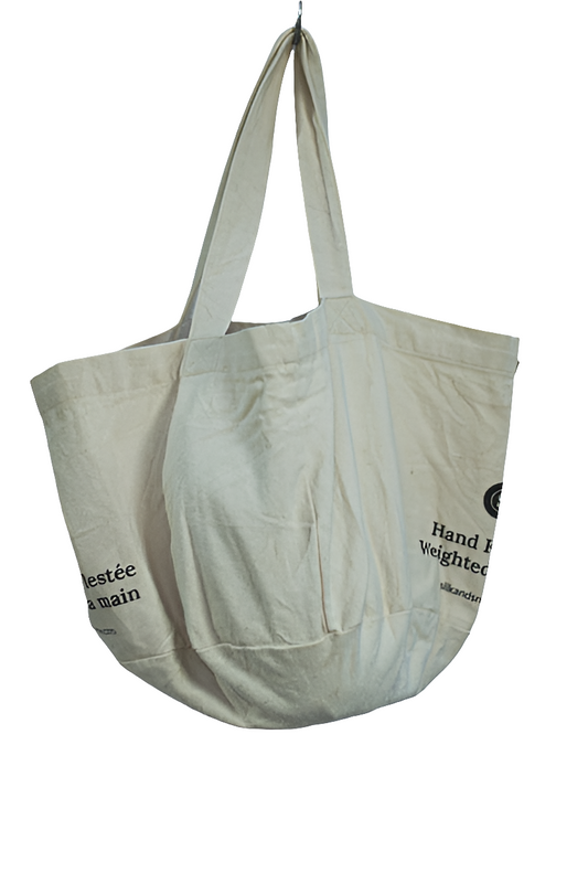 White Canvas Shoulder Shopping Girls Ladies Women's Tote Bag Mtumba Handbag