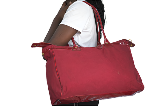 Maroon Red Unisex Men's Women's Duffel Travel Carry-On Gym Mtumba Travelling Bag