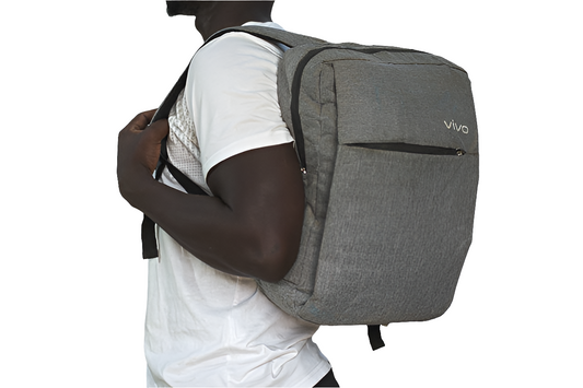 Grey VIVO Backpack Unisex Men's Women's Boys Girls Mtumba School Bag