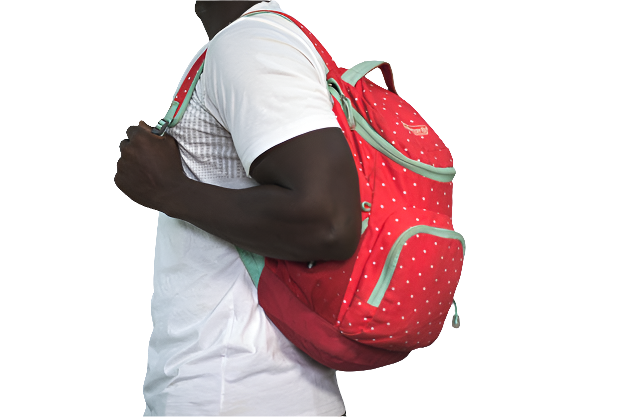 Red Coleman Walker School Bag Sports Backpack Mtumba Unisex Bag