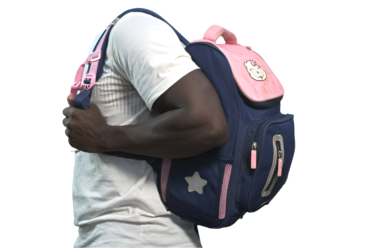 Purple Backpack Women's Girls Mtumba School Bag