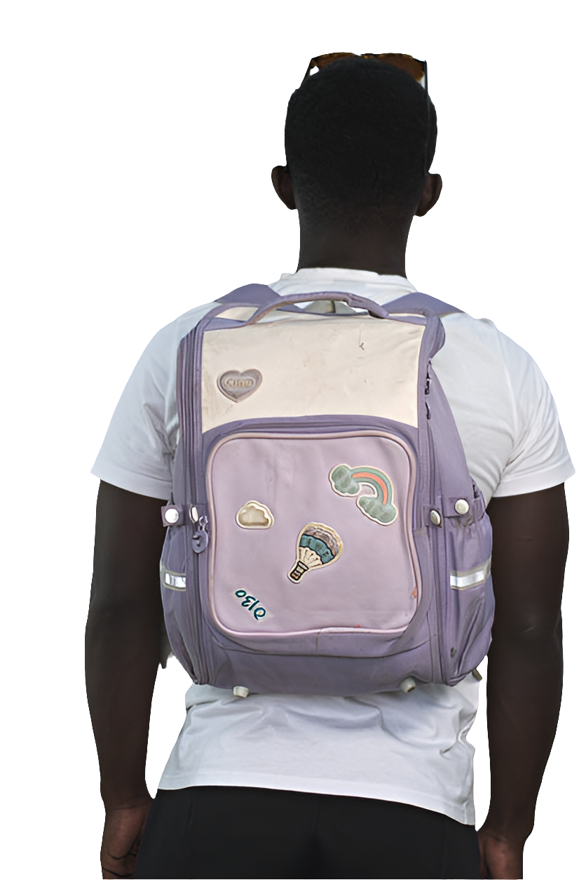 Purple Girl School Bag Women's Girls Mtumba School Bag