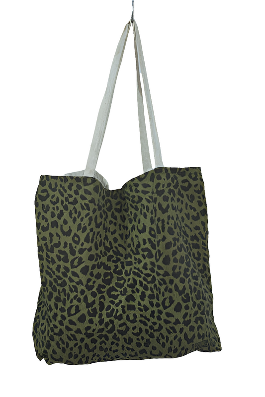 Green Leopard Print Shoulder Girls Ladies Women's Tote Bag Mtumba Handbag